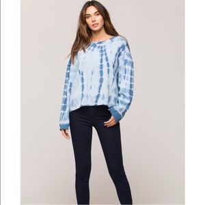 Velvet Heart Zuma Blue Tie Dye Sweater Size M